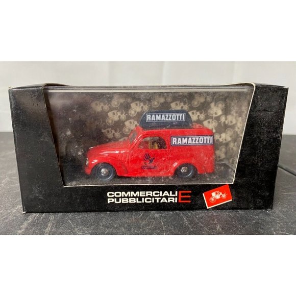Brumm Metal Model R53 FIAT 500 PUBBLICITARIO 500C RAMAZZOTTI  1/43 red van - Picture 1 of 5